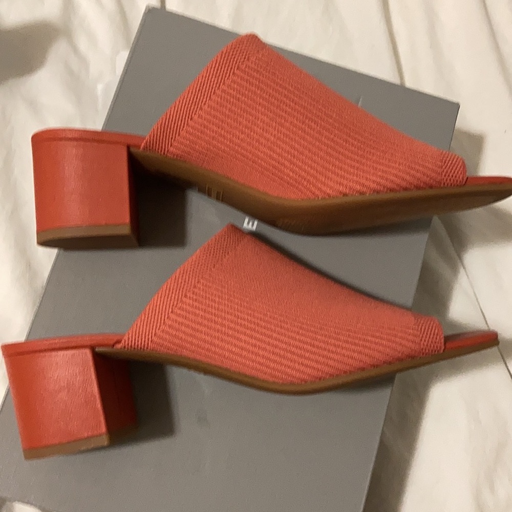 NWT Everlane The Glove Mule in ReKnit shoes coral
